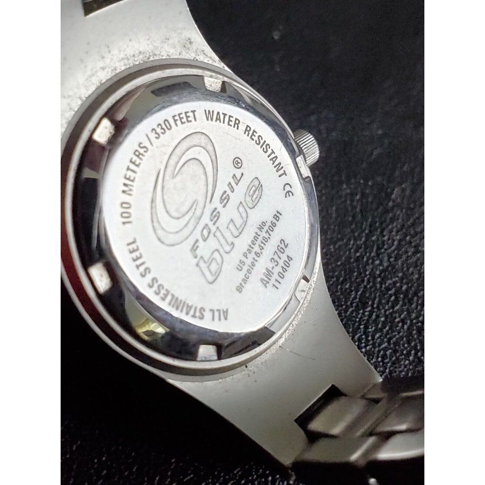 Fossil F2 & Fossil Blue Ladies Date Silver Gold T… - image 8